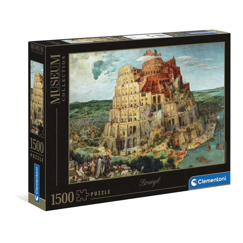 Clementoni 31691 La Torre De Brueguel 1500Pcs Bruegel Museum Collection Babel Tower 1500 Pieces, Made In Italy, Jigsaw Puzzle For Adults, Multicolor, Medium