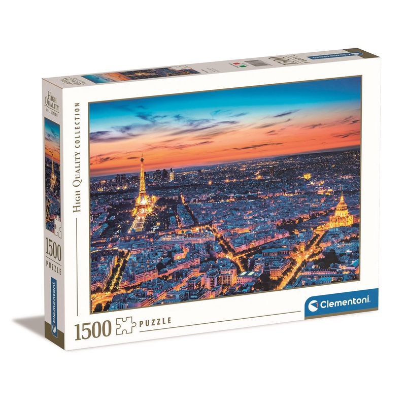 Clementoni 31815 View Of Paris Puzzle 1500 Pieces From 9 Years, Colourful Adult Puzzle With Bright Colours, Skill Game For The Whole Family, Great Gift Idea
