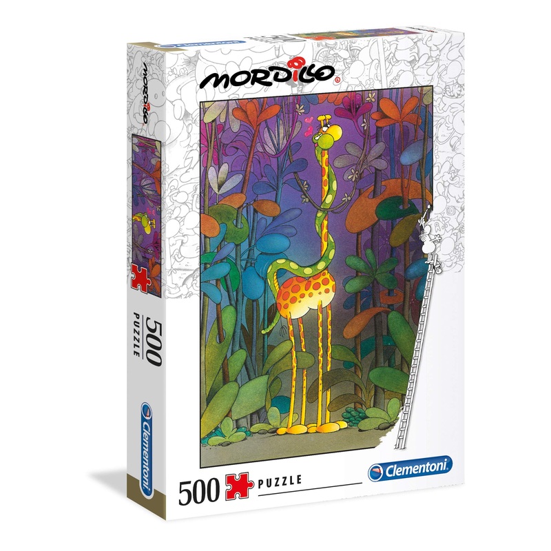 Clementoni - 35079 - Mordillo Puzzle - The Lover - 500 Pieces - Made In Italy - Jigsaw Puzzles For Adult