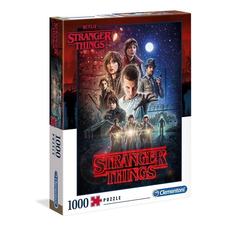 Clementoni - 39542 - Puzzle Stranger Things - 1000 Pieces - Made In Italy - Jigsaw Puzzles For Adult - Jigsaw Puzzles Netflix