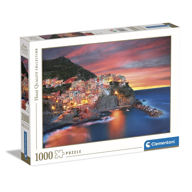 Clementoni - 39647 Collection Puzzle Manarola - Jigsaw Puzzle 1000 Pieces, Made In Italy, Jigsaw Puzzle For Adults