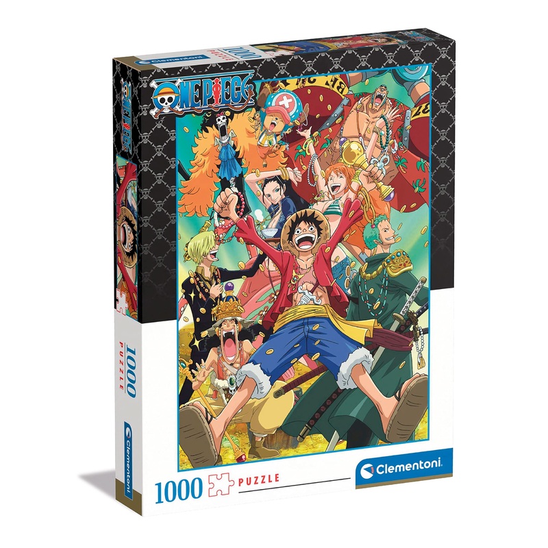 Clementoni - 39726 - Puzzle Anime One Piece - Jigsaw Puzzle 1000 Pieces, Jigsaw Puzzle For Adults - Made In Italy