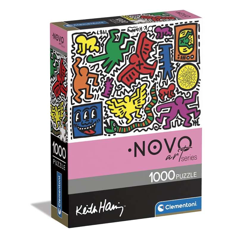 Clementoni Haring-1000 Adults, Art, Famous Paintings, Made In Italy, Keith Haring Colour 1000 Pieces, 39756