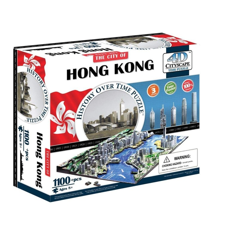 4D Cityscape Hong Kong Time Puzzle