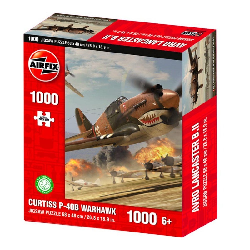 Airfix Curtiss P-40B Warhawk Wwii Military Aviation 1000 Piece Jigsaw Puzzle Hvcax0002
