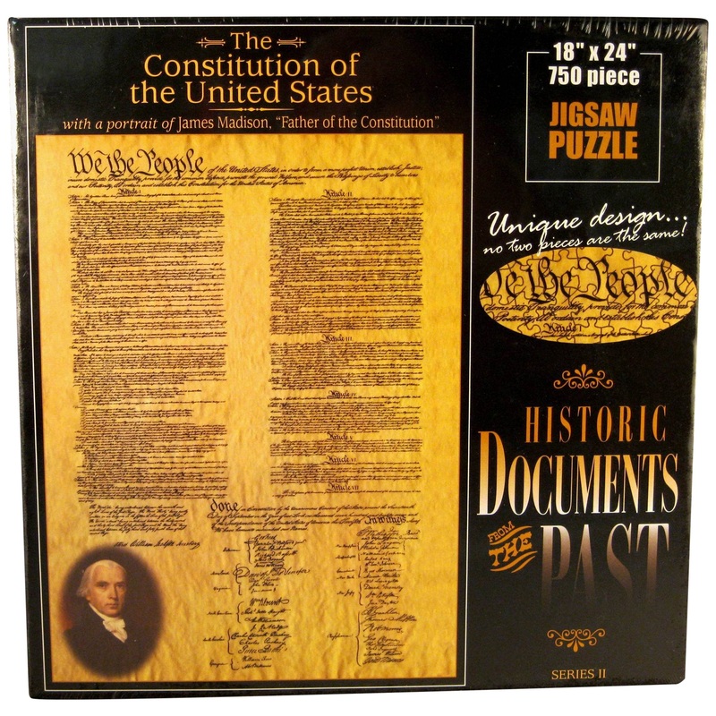 American Documents The Constitution Of The United States Jigsaw Puzzle, 750-Piece