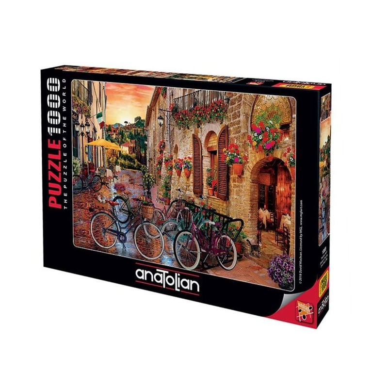 Anatolian Puzzle - Biking In Tuscany, 1000 Piece Jigsaw Puzzle, #1068