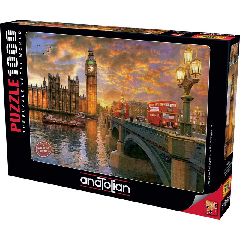 Anatolian Puzzle - Westminster Sunset, 1000 Piece Jigsaw Puzzle, #1023