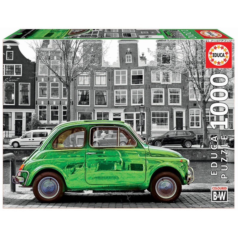 Educa 18000 Car In Amsterdam Puzzle, Pieces, Multicoloured, 1000 Piezas