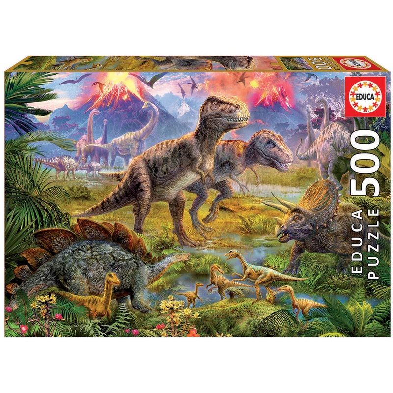 Educa Dinosaur Gathering Puzzle (500 Piece)