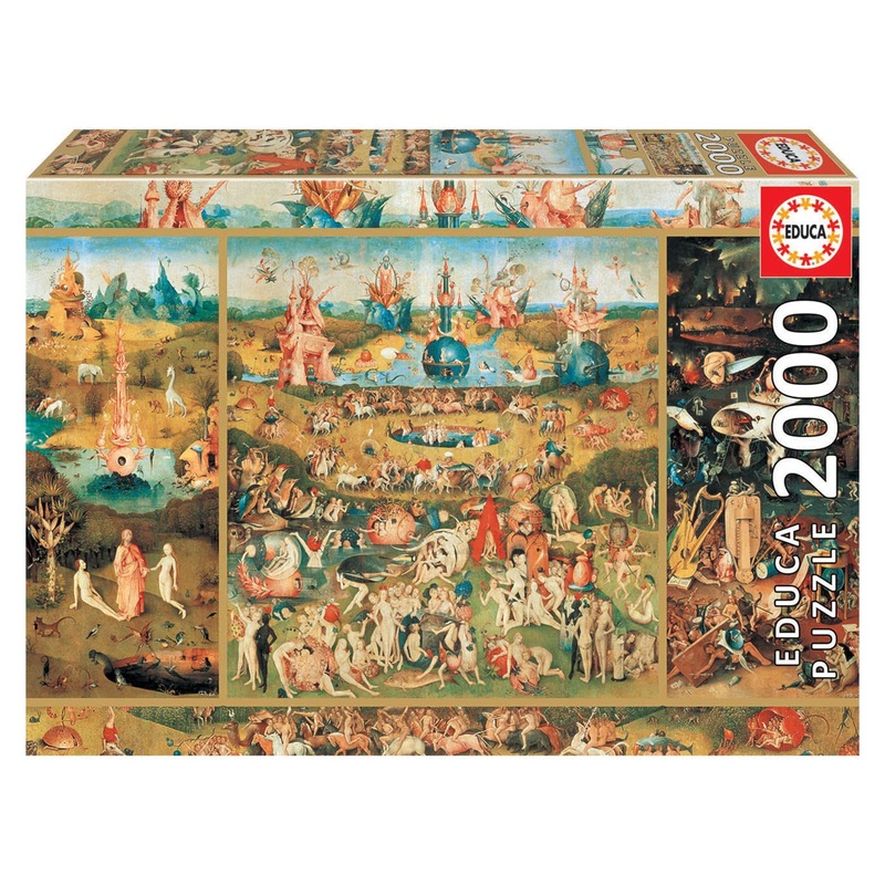 Educa - Garden Of Delights - 2000 Piece Jigsaw Puzzle - Puzzle Glue Included - Completed Image Measures 37.75' X 26.75' - Ages 14+ (18505)