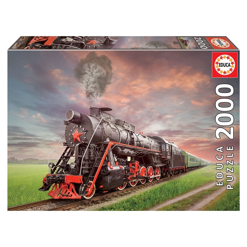 Educa Genuine Puzzles, 2,000 Pieces, Steam Locomotive (18503)