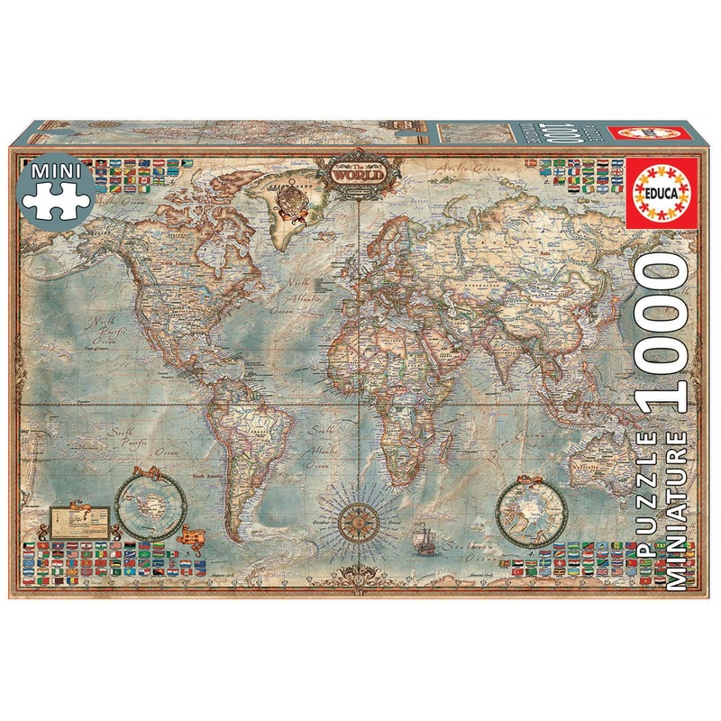 Educa Political Map Of The World Puzzle (1000 Piece)