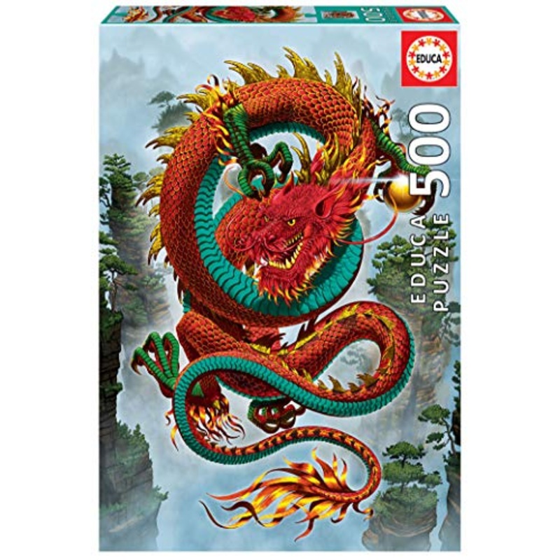 Educa Puzzles - Good Fortune Dragon - 500 Piece Puzzle - 19003