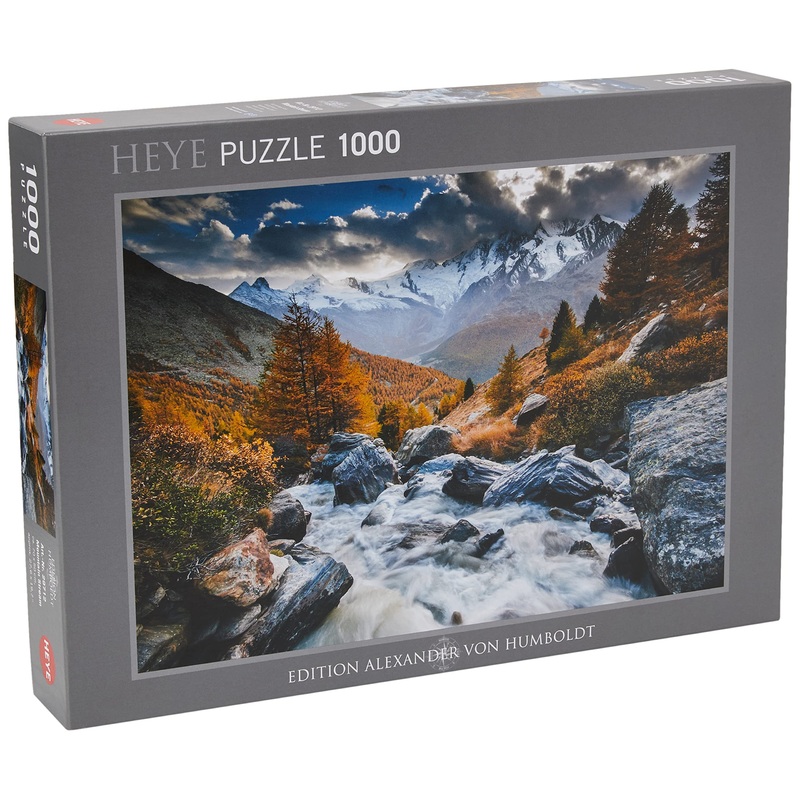Heye Mountain Stream Puzzles (1000-Piece, Multi-Colour), 70 X 50 X 2 Centimetres