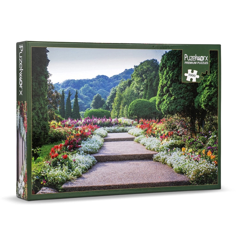 Puzelworx 1000 Piece Jigsaw Puzzle Educational Puzzle Family Game Gift For Adults And Kids (Garden Path)