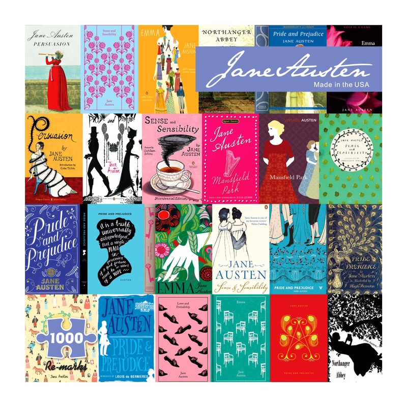 Re-Marks Jane Austen Literary Jigsaw Puzzle, 1000 Piece Puzzle For All Ages