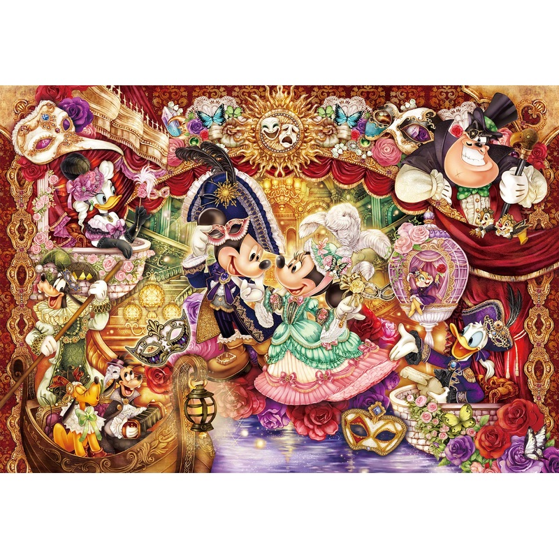 Tenyo Invitation [Pure White] To The 1000 Piece Jigsaw Puzzle Disney Splendid Masquerade (51  73.5Cm)