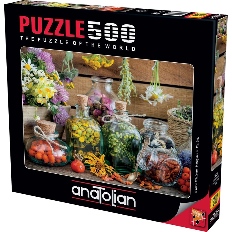 Anatolian Puzzle - Herbal Therapy, 500 Piece Jigsaw Puzzle, #3621