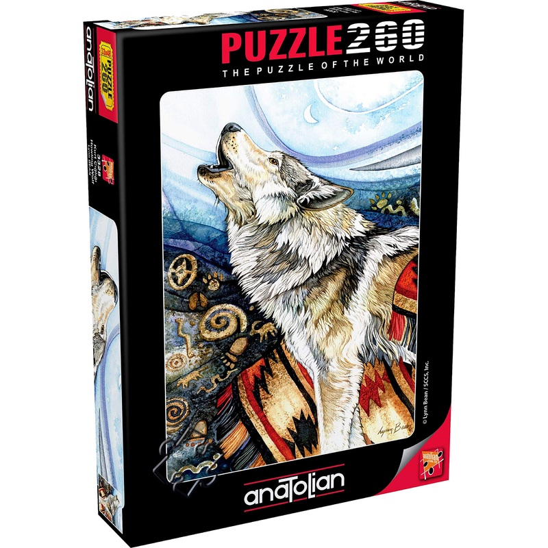 Anatolian Puzzle - Howling Wolf, 260 Piece Jigsaw Puzzle, #3328