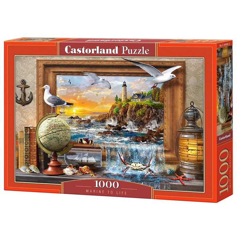 Castorland 1000 Piece Jigsaw Puzzle, Marine To Life, Adult Puzzle, Castorland C-104581-2
