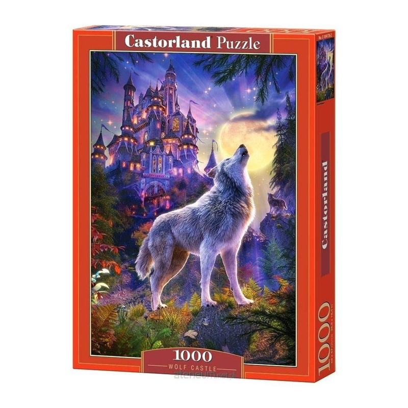 Castorland 1000 Piece Jigsaw Puzzle, Wolf Castle, Fantasy Puzzle, Castle At Night, Adult Puzzle, Castorland C-104178-2