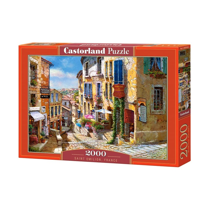 Castorland 2000 Piece Jigsaw Puzzles, Saint Emilion, France, Puzzle Of France, Village, Adult Puzzles, Castorland C-200740-2