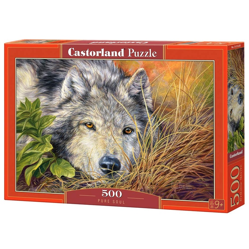 Castorland 500 Piece Jigsaw Puzzle, Pure Soul, Animal Puzzle, Wolf, Nature Puzzle, Adult Puzzles, Castorland B-53285