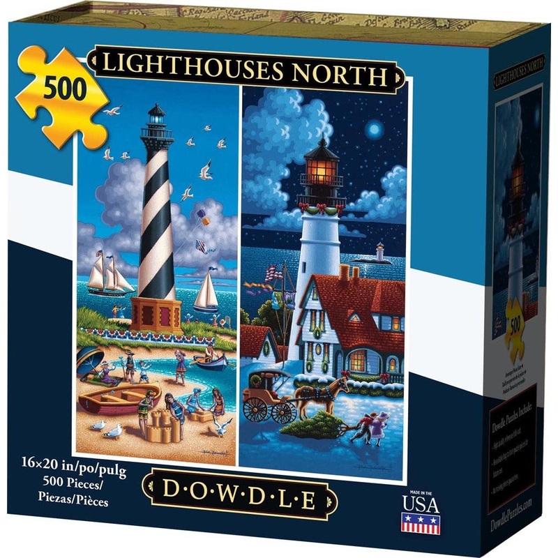 Dowdle Jigsaw Puzzle - Lighthouses North - 500 Piece