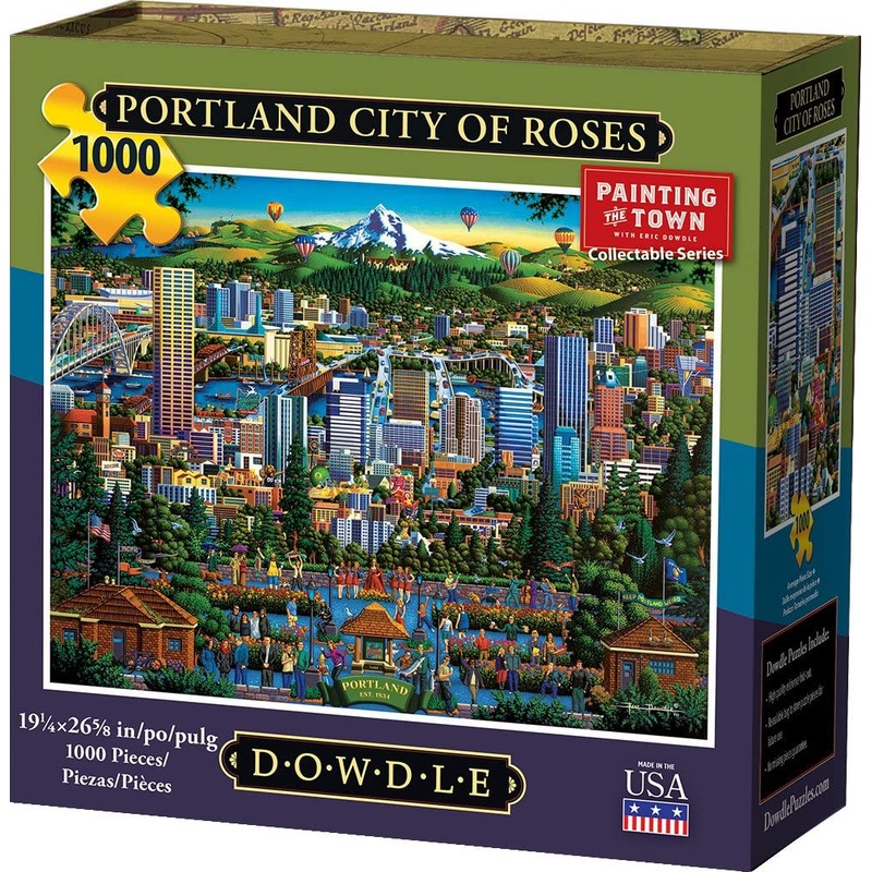 Dowdle Jigsaw Puzzle - Portland City Of Roses - 1000 Piece