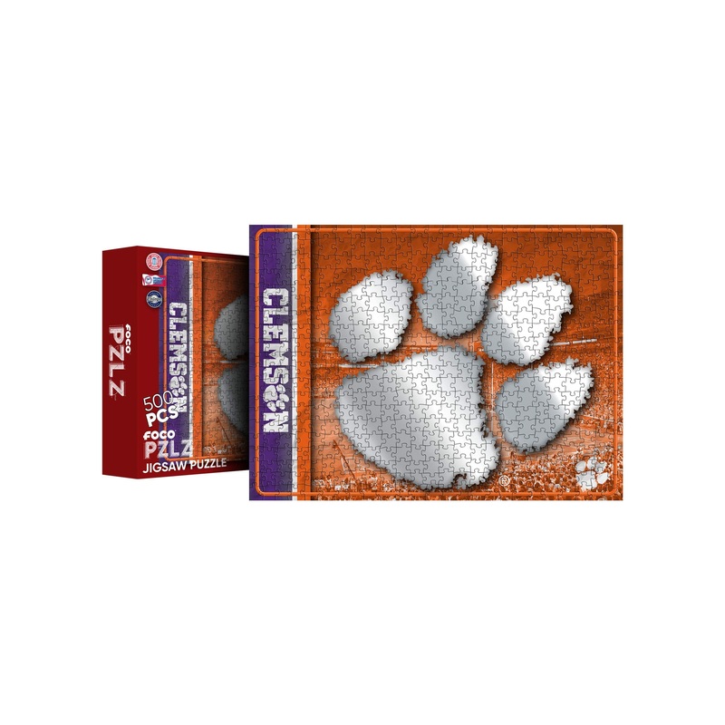 Foco Clemson Tigers Ncaa Big Logo 500 Piece Jigsaw Pzlz (Pzlzncjg500Bl)