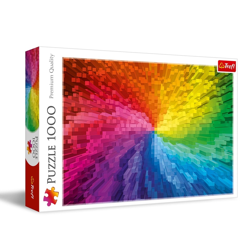 Trefl Gradient 1000 Piece Jigsaw Puzzle Red 27'X19' Print, Diy Puzzle, Creative Fun, Classic Puzzle For Adults And Children From 12 Years Old