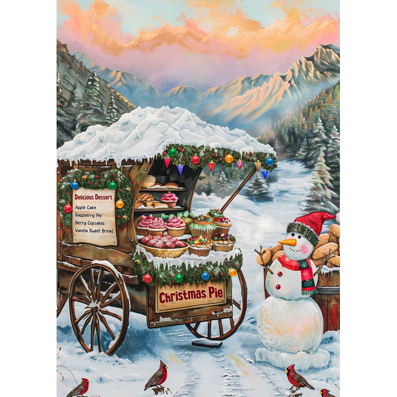 1000 Piece Puzzle For Adults Christmas Snowman Christmas Puzzle, Snowman Dessert Shop Christmas Puzzles 1000 Pieces Christmas Puzzles For Adults Christmas Jigsaw Puzzle Christmas Vacation Puzzle