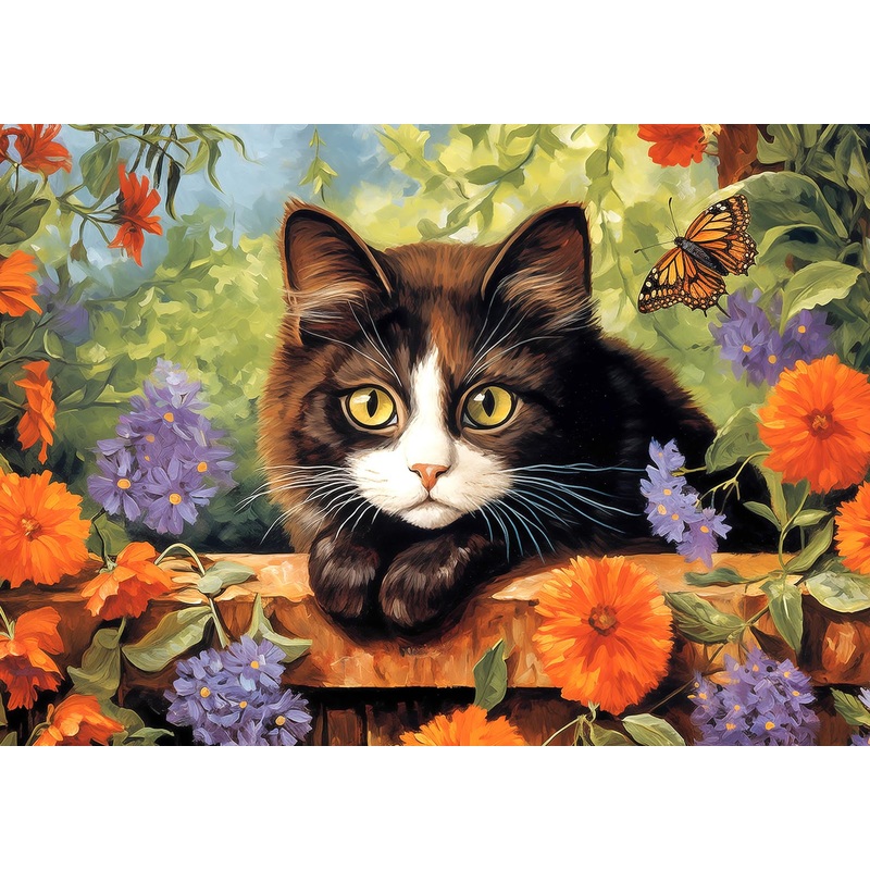 1000 Pieces Jigsaw Puzzles For Adults Garden Cat Puzzle 1000 Pieces Puzzles For Adults 1000 Pieces Jigsaw Puzzles Cute Kitten 1000 Pieces For Adults Jigsaw Puzzles 1000 Pieces, Puzzles 1000 Piece