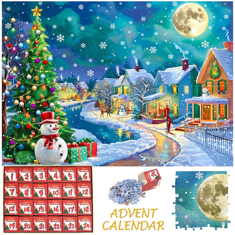Christmas Puzzles 1000 Pieces, Silent Night Christmas Puzzle, Christmas Eve Christmas Puzzles, Christmas Puzzles For Adults 1000 Piece Puzzle For Adults Christmas, Christmas Jigsaw Puzzles