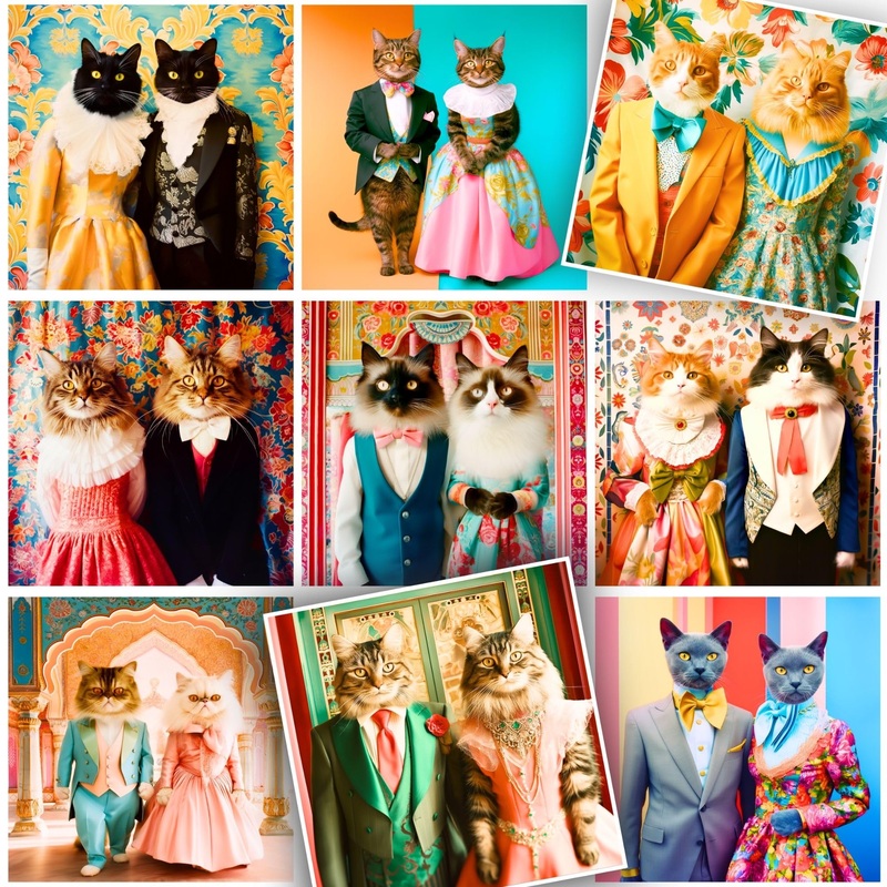 Classy Cats 500-Piece Puzzle For Adults & Teens - Fun Cat Lover Puzzle Of Well-Dressed Kitties, Perfect For Family Game Night (500 Pieces, Square)