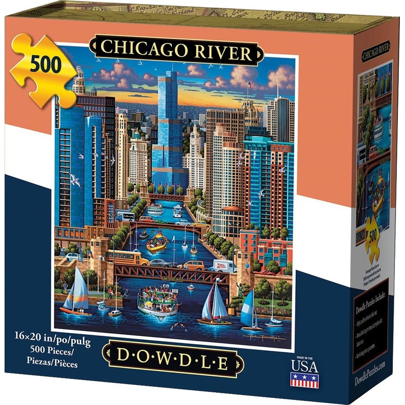Dowdle Jigsaw Puzzle - Chicago River - 500 Piece