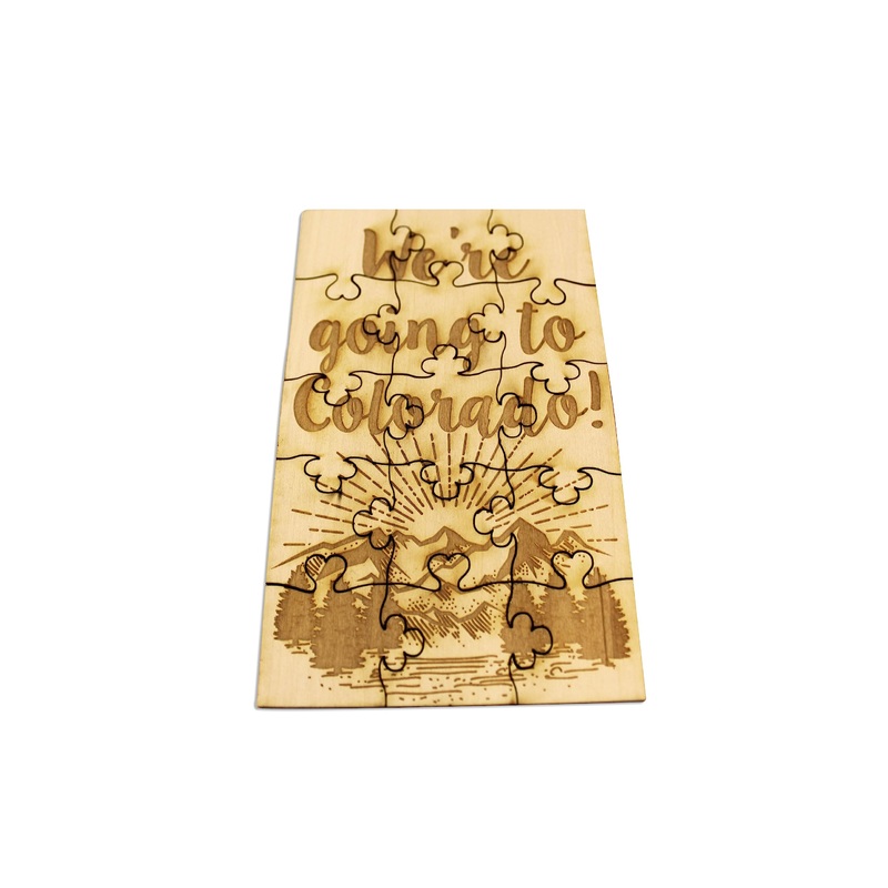 Fashionjunkie4Life We Are Going To Colorado Puzzle, Surprise Trip Reveal Puzzle, For Her, For Him, Jigsaw Puzzle Sister Gifts
