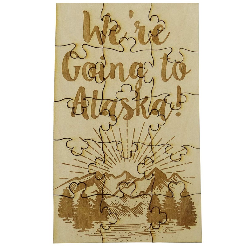Fashionjunkie4Life We'Re Going To Alaska Puzzle, Basswood