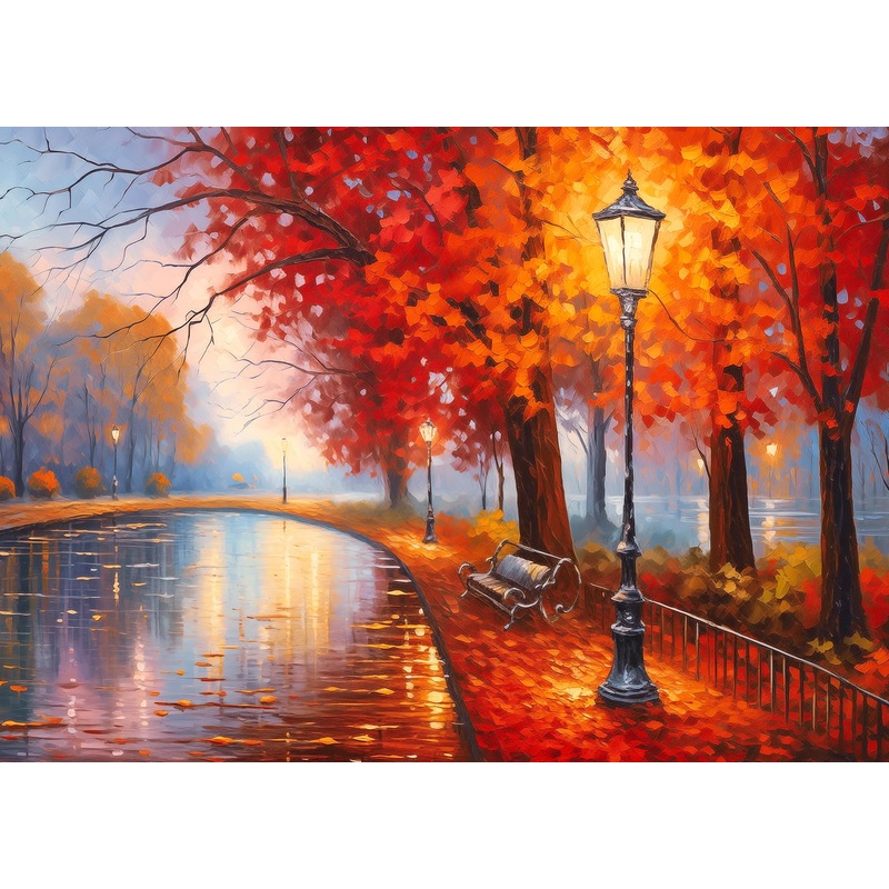 Maple Park 1000 Piece Autumn Park Jigsaw Puzzle For Adults