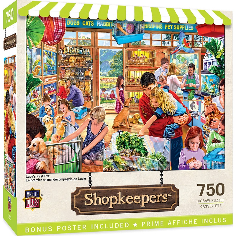 Masterpieces 750 Piece Jigsaw Puzzle For Adults And Family - Lucy'S First Pet - 18'X24'
