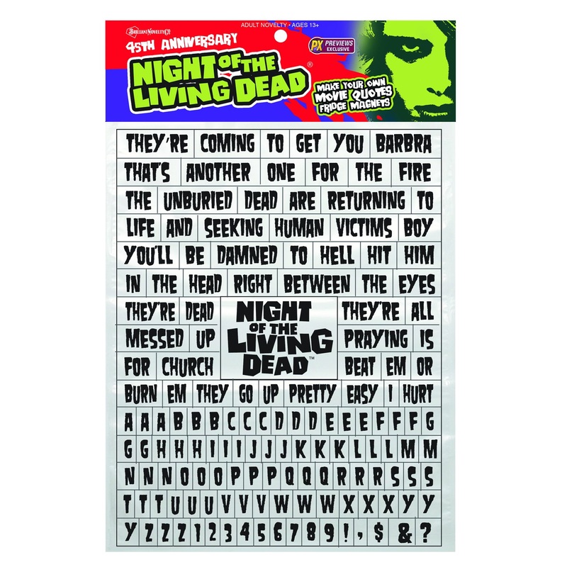 Spherewerx Night Of The Living Dead Word Puzzle Magnet Set