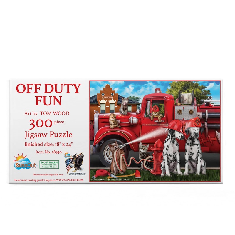 Sunsout Inc - Off Duty Fun - 300 Pc Jigsaw Puzzle By Artist: Tom Wood - Finished Size 18' X 24' - Mpn# 28950