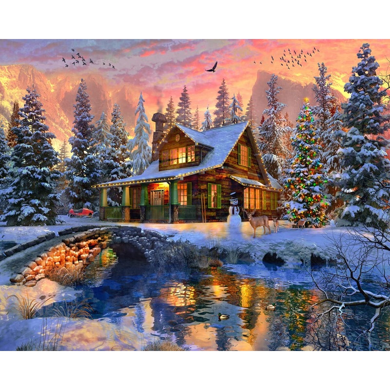 Vermont Christmas Company Rockies Christmas 1000 Piece