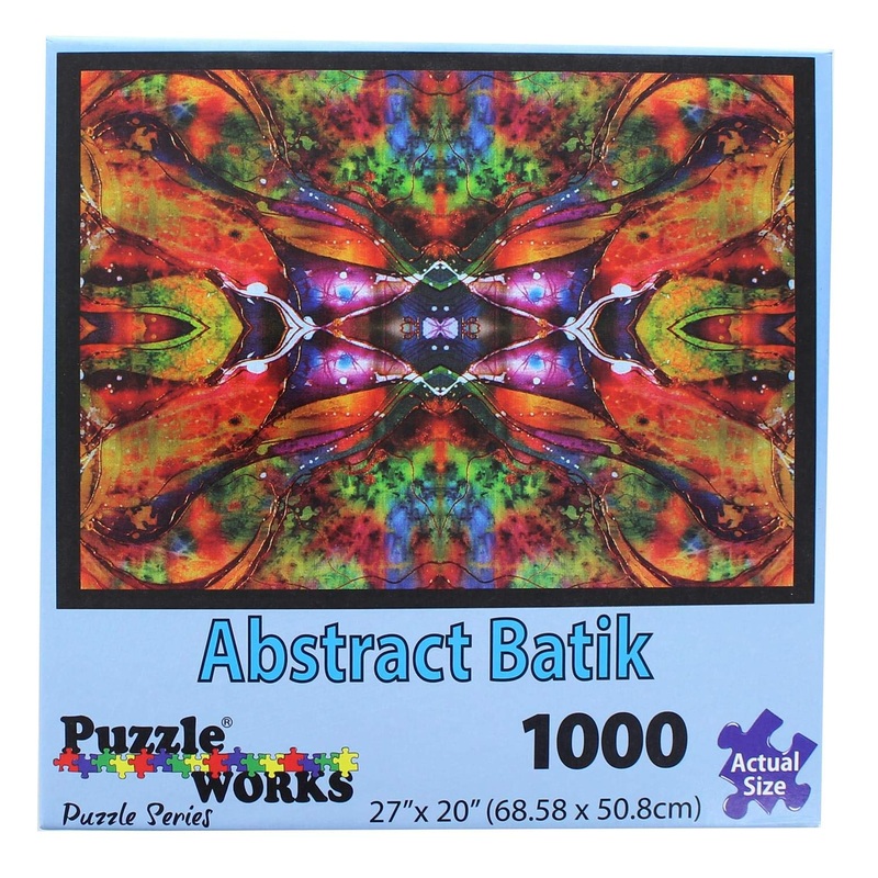 Abstract Batik Puzzle 1000 Pieces 27' X 20' Inches