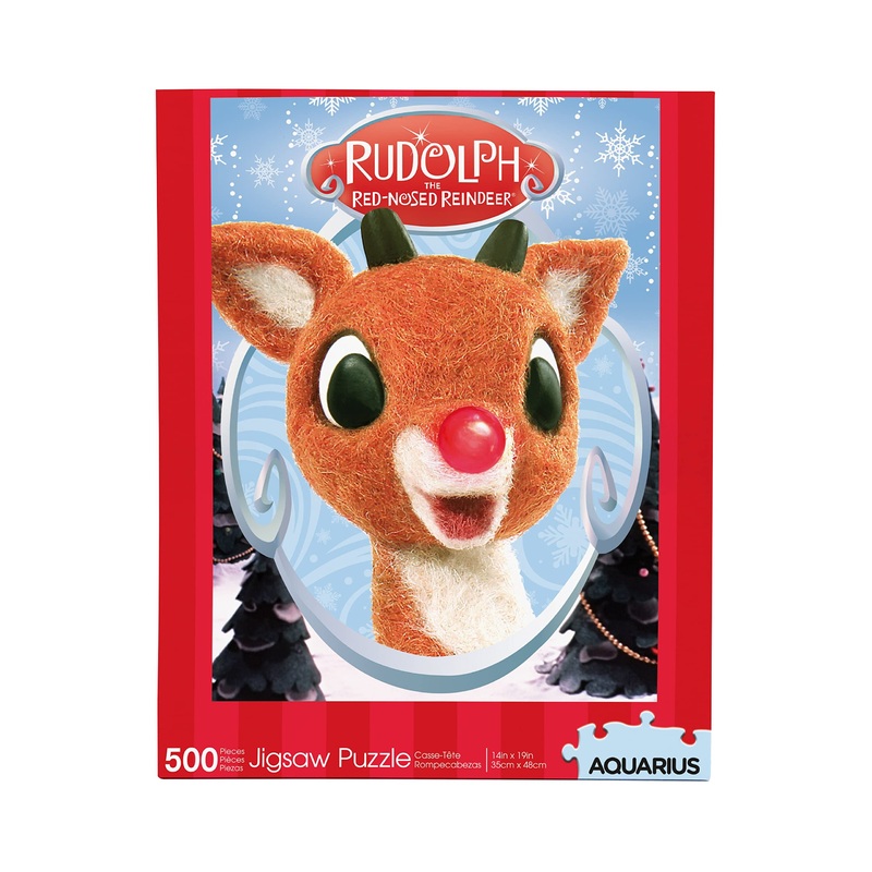 Aquarius Rudolph The Red-Nosed Reindeer Puzzle (500 Piece Jigsaw Puzzle) - Glare Free - Precision Fit - Officially Licensed Rudolph Merchandise & Collectibles - 14 X 19 Inches
