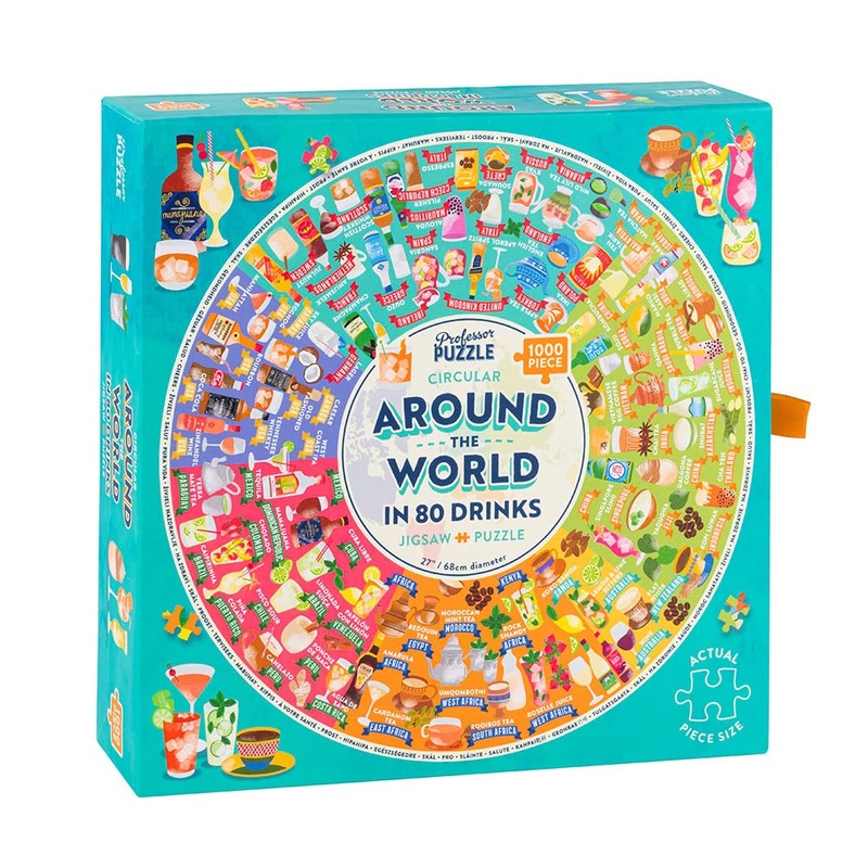 Around The World In 80 Drinks 1000Pc Jigsaw Puzzle