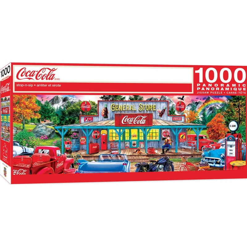 Masterpieces 1000 Piece Jigsaw Puzzle For Adults And Families - Coca-Cola Stop N Sip - 13'X39'