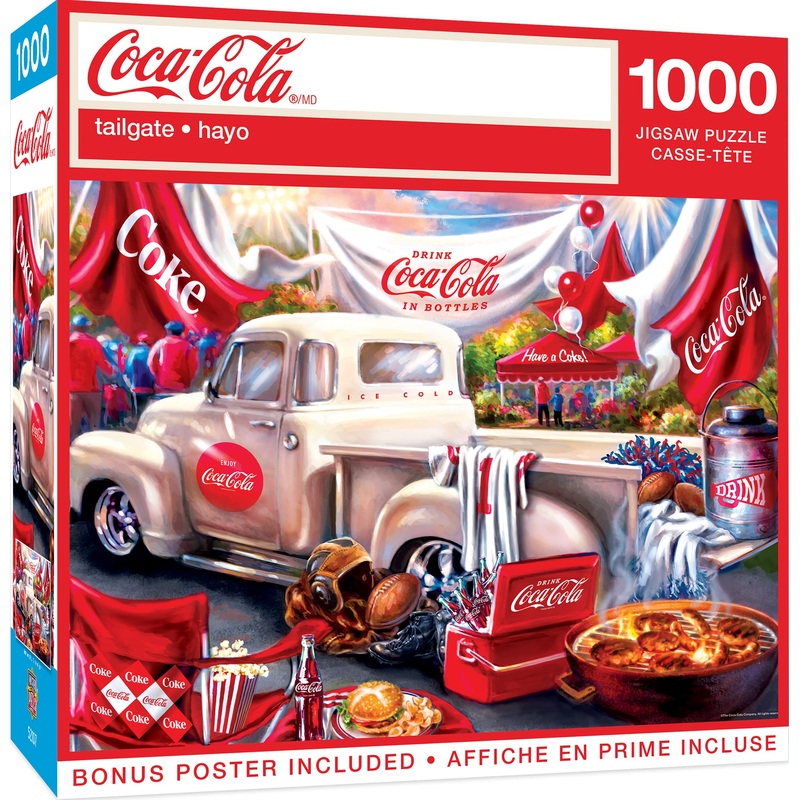 Masterpieces 1000 Piece Jigsaw Puzzle For Adults And Families - Coca-Cola Tailgate - 19.25'X26.75'