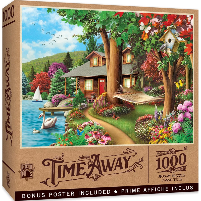 Masterpieces 1000 Piece Jigsaw Puzzle For Adults, Family, Or Kids - Around The Lake - 19.25'X26.75'